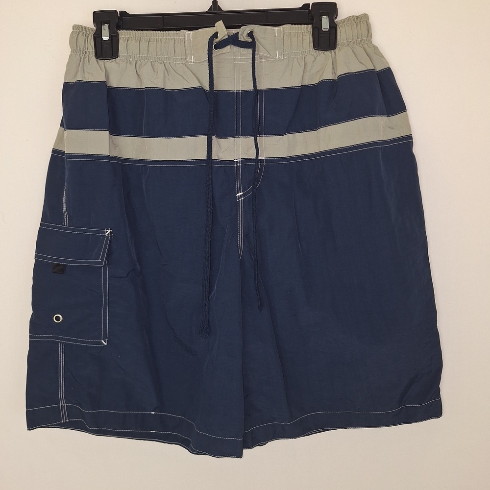 Y2K Vintage VTG Retro Grunge Resortwear Vaction Swim Trunks Basic Editions M